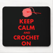 Houd kalm en haken op cadeautjes muismat (Voorkant)