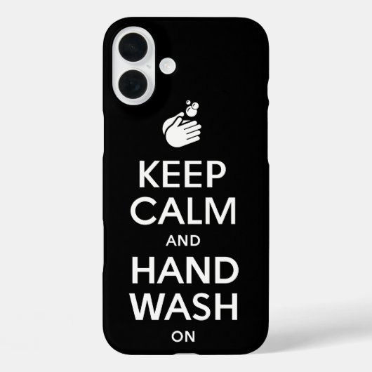 Houd kalm en handwas aan - wasmiddelgriep Case-Mate iPhone case (Achterkant)