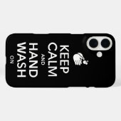 Houd kalm en handwas aan - wasmiddelgriep Case-Mate iPhone case (Achterkant (horizontaal))