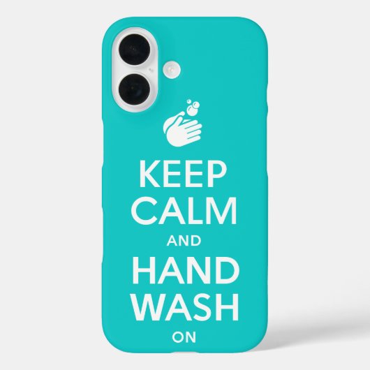 Houd kalm en handwas aan - wasmiddelgriep Case-Mate iPhone case (Achterkant)