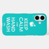 Houd kalm en handwas aan - wasmiddelgriep Case-Mate iPhone case (Achterkant (horizontaal))