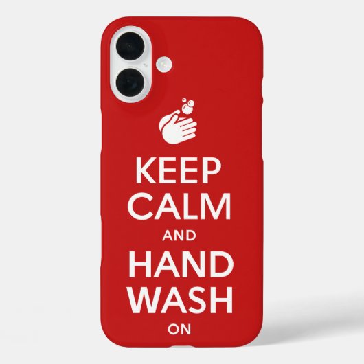 Houd kalm en handwas aan - wasmiddelgriep Case-Mate iPhone case (Achterkant)