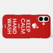 Houd kalm en handwas aan - wasmiddelgriep Case-Mate iPhone case (Achterkant (horizontaal))