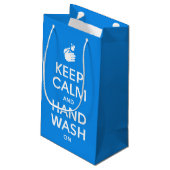 Houd kalm en handwas aan - wasmiddelgriep klein cadeauzakje (Achterkant Gekanteld)