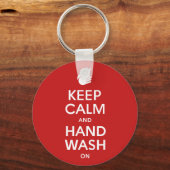 Houd kalm en handwas aan - wasmiddelgriep sleutelhanger (Voorkant)