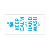 Houd kalm en handwas aan - wasmiddelgriep zelfinktende stempel (Design)