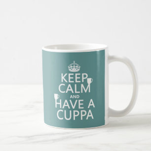 Houd kalm en heb een Cuppa - alle kleuren Koffiemok