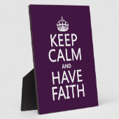 Houd kalm en heb het Vertrouwen (klantgerichte kle Fotoplaat (Zijkant)