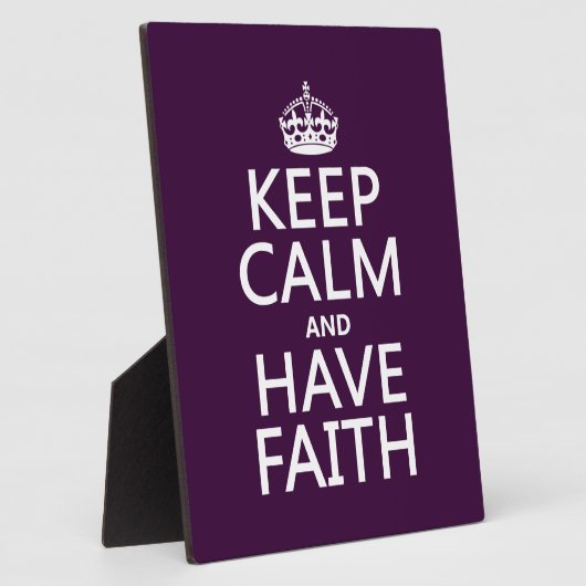 Houd kalm en heb het Vertrouwen (klantgerichte kle Fotoplaat (Zijkant)