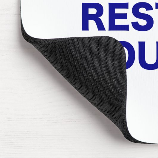 Houd kalm en herstart uw pc muismat (Hoek)