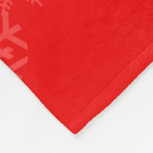 Houd kalm en Ho Ho Ho op sneeuwvlokken Fleece Deken (Hoek)