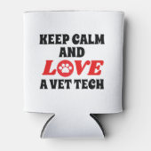  houd kalm en hou van een Vet Tech Giant Blikjeskoeler (Voorkant)