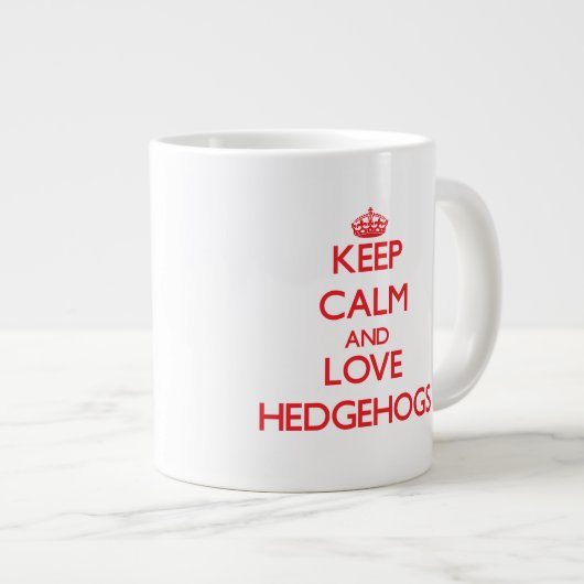 Houd kalm en hou van Egels Grote Koffiekop (Voorkant rechts)