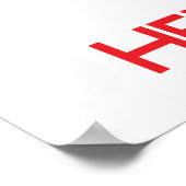 Houd kalm en hou van Egels Poster (Hoek)