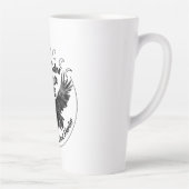 Houd kalm en hou van kraaien latte mok (Rechts)