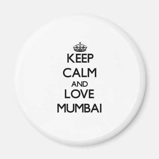Houd kalm en hou van Mumbai Magneet (Voorkant)