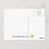 Houd kalm en hou van Plumeria Fine Art Design Briefkaart (Achterkant)