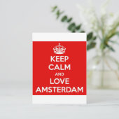 Houd kalm en hou vol Amsterdam Briefkaart (Staand voorkant)