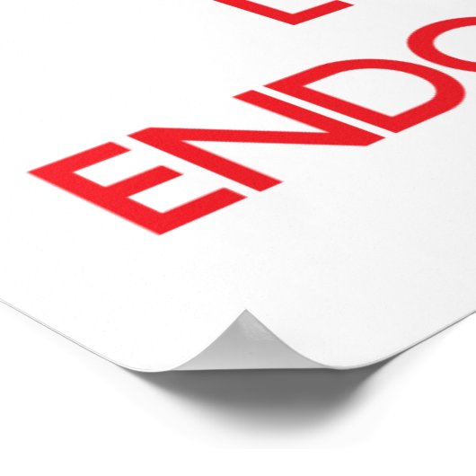 Houd kalm en houd van uw endocrinoloog poster (Hoek)