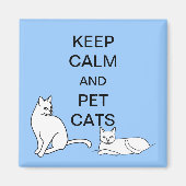 Houd kalm en huisdieren aangepaste magneten (Voorkant)