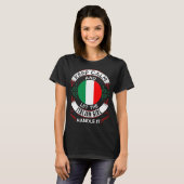 Houd kalm en Italiaans meisje met tshirt (Voorkant volledig)