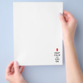 Houd kalm en kan aan flyer (Hand)