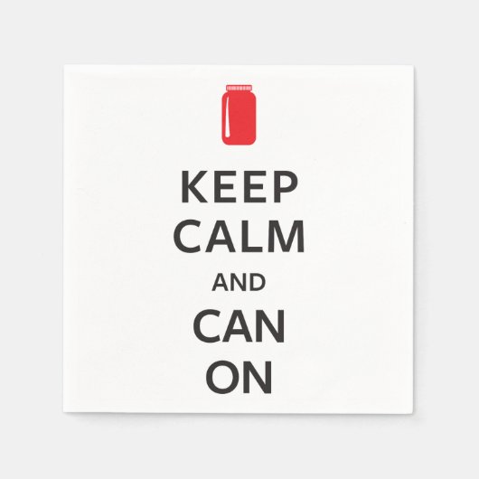 Houd kalm en kan aan servet (Voorkant)
