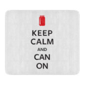 Houd kalm en kan aan snijplank (Voorkant)