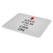 Houd kalm en kan aan snijplank (Hoek)
