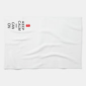 Houd kalm en kan aan theedoek (Horizontaal)