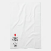 Houd kalm en kan aan theedoek (Verticaal)
