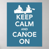 Houd kalm en kanon op druk poster (Voorkant)