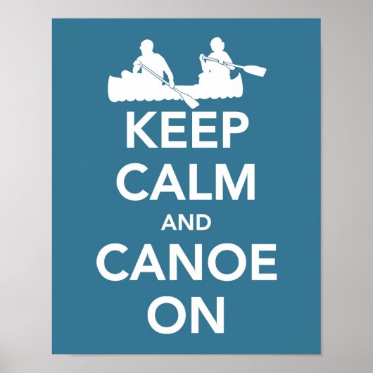 Houd kalm en kanon op druk poster (Voorkant)