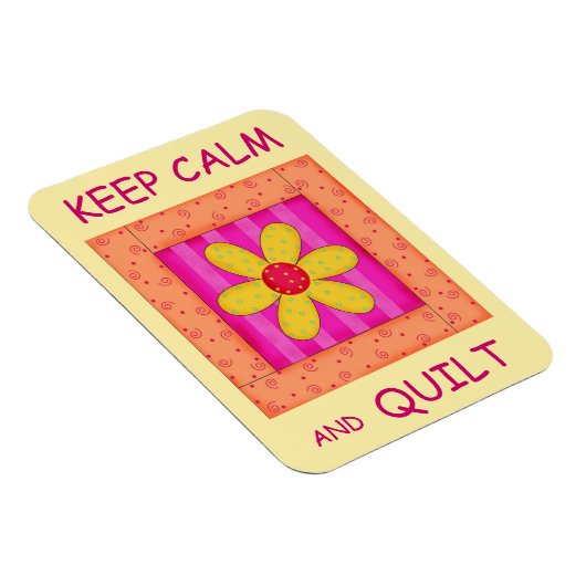 Houd kalm en kantelbaar Applique Blok Magneet (Rechterzijde)