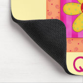 Houd kalm en kantelbaar Applique Blok Muismat (Hoek)