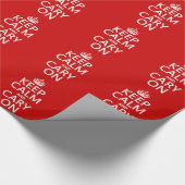 Houd Kalm en Kantelen aan (om het even welke kleur Cadeaupapier (Hoek)