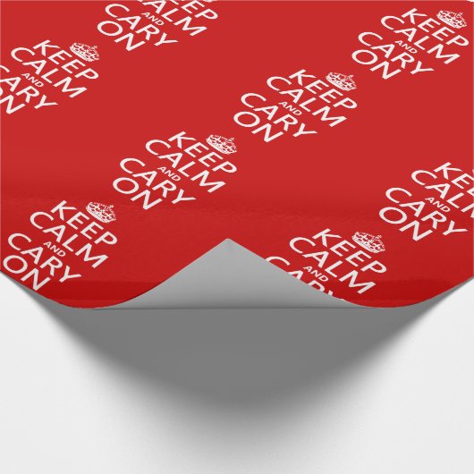 Houd Kalm en Kantelen aan (om het even welke kleur Cadeaupapier (Hoek)