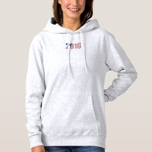 Houd kalm en kies Hillary 2016 Hoodie (Voorkant)