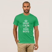 HOUD KALM EN KISS BOYS T-SHIRT (Voorkant volledig)