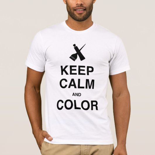 HOUD KALM EN KLEUR! T-SHIRT (Voorkant)