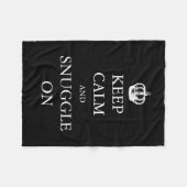 Houd kalm en klik aan | Creëer uw eigen Fleece Deken (Voorkant (Horizontaal))