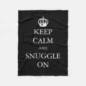 Houd kalm en klik aan | Creëer uw eigen Fleece Deken (Voorkant)