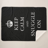 Houd kalm en klik aan | Creëer uw eigen Sherpa Deken (Voorkant (horizontaal))