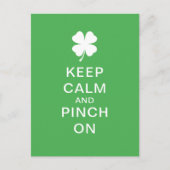 Houd kalm en knijp op persoonlijke titel briefkaart (Voorkant)