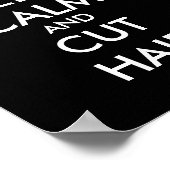 Houd kalm en knip haar poster voor haar kapsalon (Hoek)