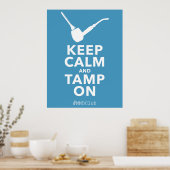 Houd kalm en knoei aan poster (Keuken)