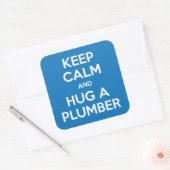 Houd kalm en knuffel een loodgieter Stickers (Envelop)