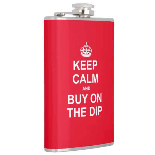 Houd kalm en koop op de dip heupfles (Rechts)