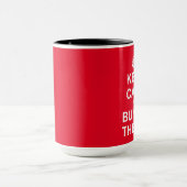 Houd kalm en koop op de dip mok (Midden)