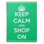 Houd kalm en koop op laptop notitieboek (Voorkant)